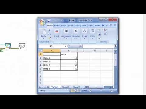 Insertar una Tabla en Excel desde LabVIEW con Report Generation Toolkit: Ejercicio 1