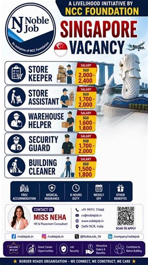 🚀 🇸🇬 Singapore Jobs Immediate Hiring Apply Now!