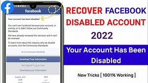 1.3K views · 55 reactions | How to Recover Disabled Facebook Account...