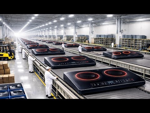 Inside an Induction Cooktop Factory: Coil Winding, EMI Test & Thermal Burn-In
