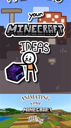 Animating Your Minecraft Ideas! 😮 (Must Watch) #shorts #memes