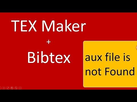 Bibtex file in TexMaker | How to resolve .aux file is not found in TexMaker