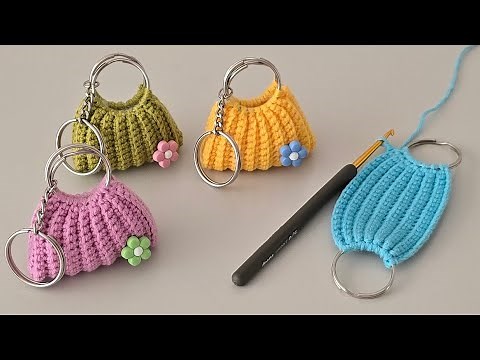 👜 Amigurumi Purse Keychain Tutorial | Mini Crochet Bag for Gifts
