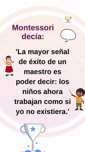 Aprendizaje Activo según María Montessori y su Método