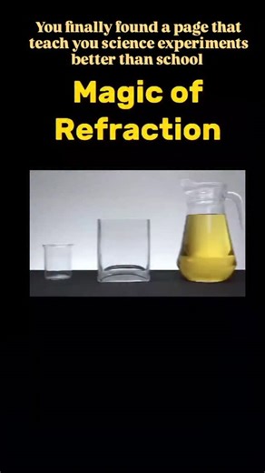 Science space physics |Knowledge|Astronomy | Refraction with oil can be explained by understanding how light changes direction when it moves from one medium to another. When light... | Instagram