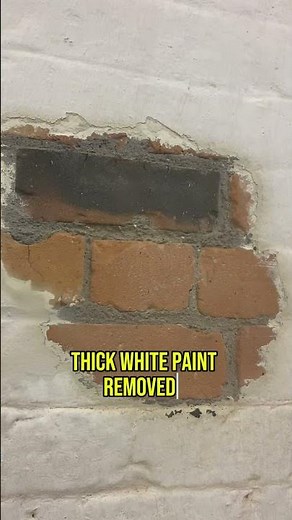 Removing Thick Whitewash Paint from Brick Wall | Blast Cleaning in Salford Manchester