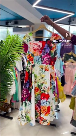 Imported floral printed Alien dress#zalyascloset #fashion