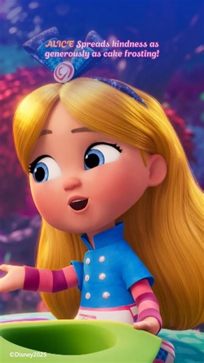 Alice’s secret ingredient? Kindness! 🥧💫 Catch her kind heart in Alice’s Wonderland Bakery on Disney Jr. #aliceswonderlandbakery #alice #disney #disneyindia | Disney India