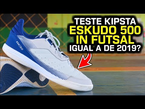 Continua BOA, BONITA e BARATA? 🤔 - Revisando/Teste chuteira futsal Kipsta Eskudo 500 (2023)