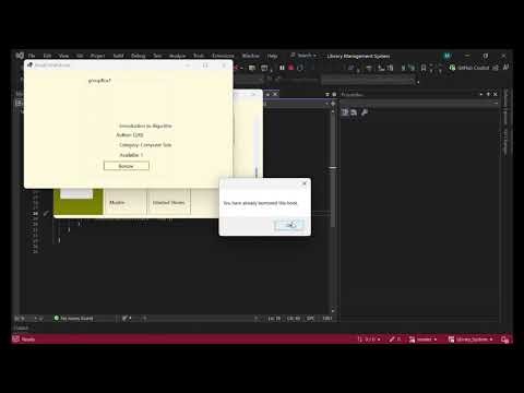 Library System Project C#