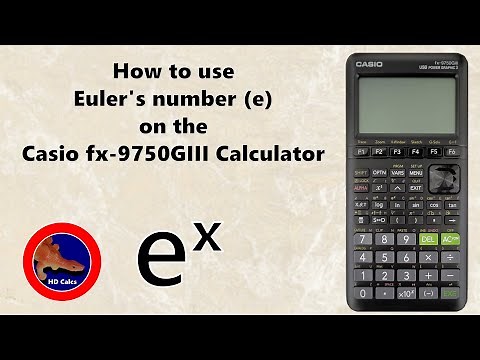 How to use e on the Casio fx-9750GIII Graphing Calculator