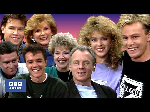 1987: Cast of NEIGHBOURS via SATELLITE! | Open Air | Classic Celebrity Interview | BBC Archive