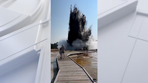 Yellowstone's Biscuit Basin explosion captured in dramatic video