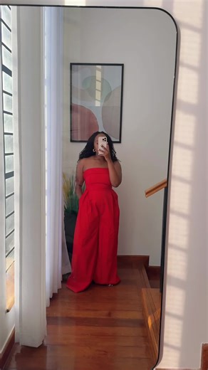 Stylish Red Jumpsuit from Nonis Closet