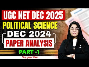 UGC NET Political Science | UGC NET Political Science Dec 2024 Paper Solution By Jaya Mam