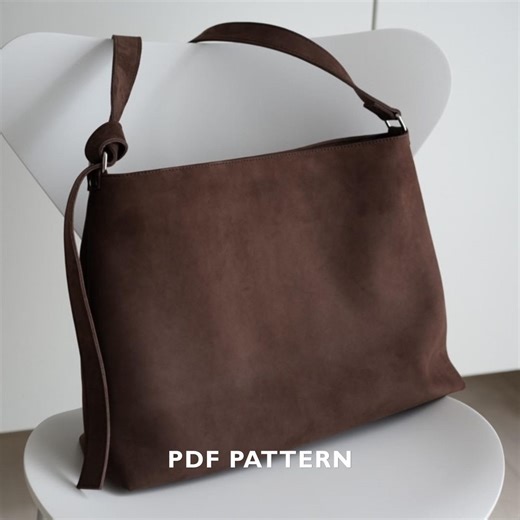 Nubuck Shoulder Bag Pattern PDF Pattern Instruction Manual A4 A3 and Letter Size DIY Leather Craft PDF - Etsy