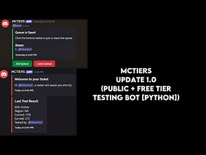 MCTIERS Update 1.0 (Public + Free Tier Testing Bot [Python])