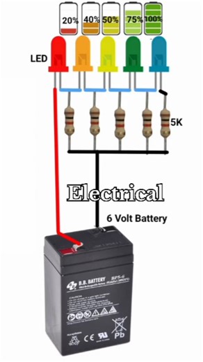 Moolchand Prajapati on Instagram: "Battery Charging indicator Connection . .#battery #charging #indicator #connection #electronics #viralvideos #reelsinstagram"