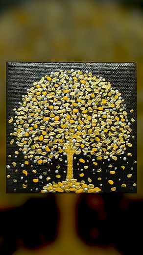 11K views · 180 reactions | golden tree #art #artist #amazing #viral | MAY Art. | Facebook