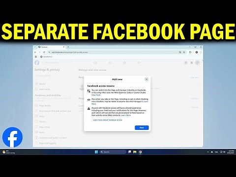 How To Separate Facebook Business Page from Personal Account