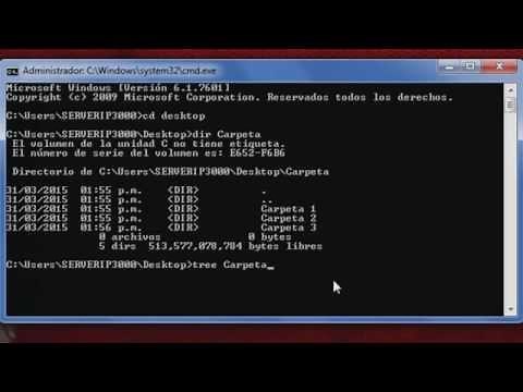COMO UTILIZAR EL COMANDO TREE EN CMD