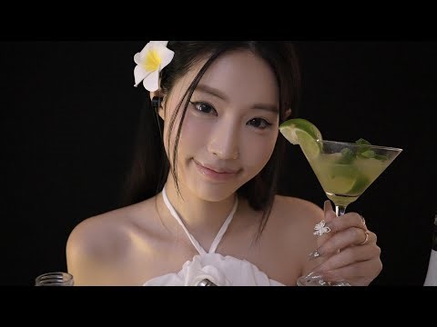 You Sit at My Tropical Bar 🍸ASMR Whispering & Cocktail Sounds