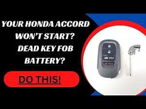 How to Start a Honda Accord with a Dead Key Fob 2023-2024 #HondaAccordkeyfob #deadkeyfobHondaAccord