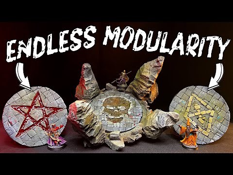MODULAR Arcane Circles! Tabletop terrain for Dungeons and Dragons or Frostgrave!