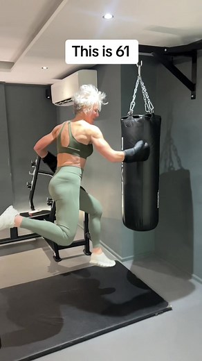 Fitness and Boxing Over 60: Old Women Gym Workouts
