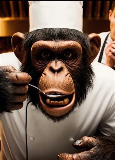 Monkey Chef FAINTS After Tasting Human Food 🤣