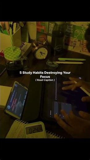 5 Study Habits Destroying Your Focus #study @PW-NEETWallah -#ummeed #neet20266 #vipinsir