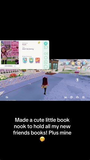 Made a cute little book nook in #heartopia feel free to add me if you are 21 and on America servers! #heartopiagame #heartopiafriends