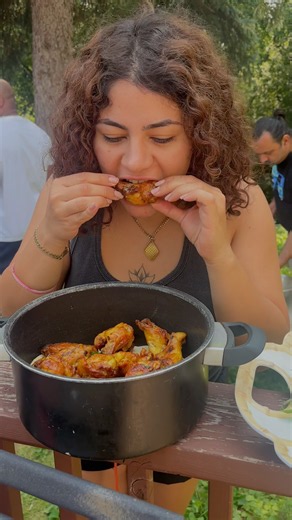 Juicy Charcoal Grilled Chicken Wings 🍗🔥 | My Secret Yogurt & Saffron Sauce #cooking