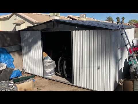✅ “10x12 Metal Storage Shed Install (AECOJOY) | Backyard Shed Setup + Review”