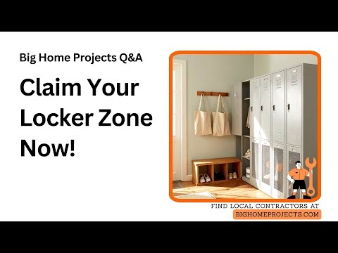 Modular Wall Locker Zones For Roommate Shoe Storage