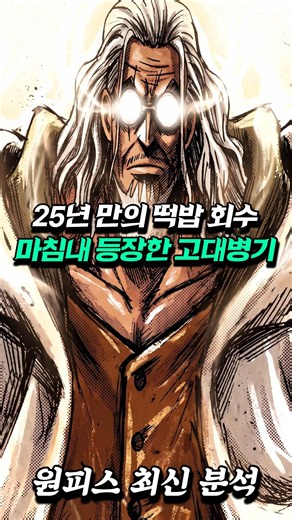 [ 원피스1189화 ] 25년 만의 떡밥 회수! 마침내 등장한 고대병기 #원피스