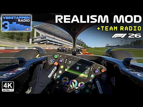 ULTRA IMMERSIVE F1 GAMEPLAY - Max Verstappen Amazing Race at Spa 2026 with Team Radio