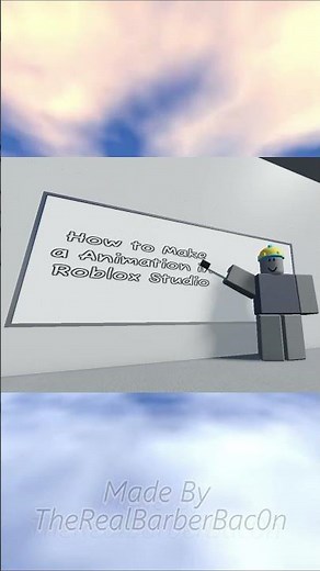 How to Make a Animation In roblox Studio #robloxstudio