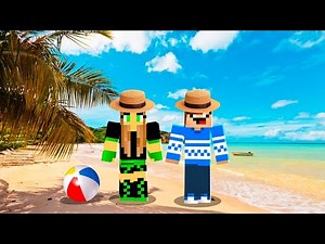 MULTIGIRLBR FOI PARA PRAIA COM SEU AMIGO NO MINECRAFT!