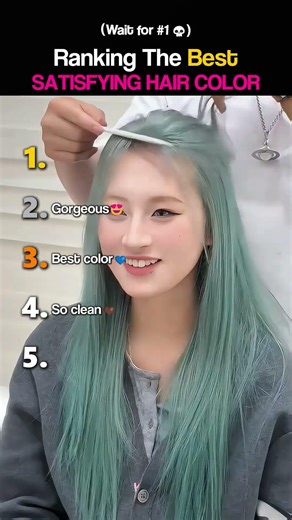 Ranking the Best Satisfying Hair Color Part 2 💀 #shortsviral