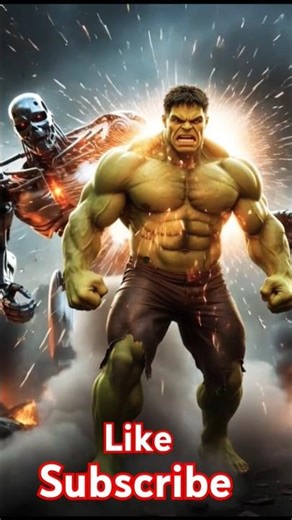Hulk Vs Terminator 😎👍😎 हल्क और टर्मिनेटर के बीच जबरदस्त फाइट💪 #hulk #shortsfeed #short #trending