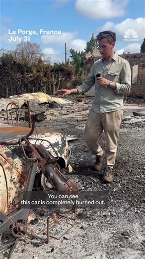 French village destroyed by wildfires