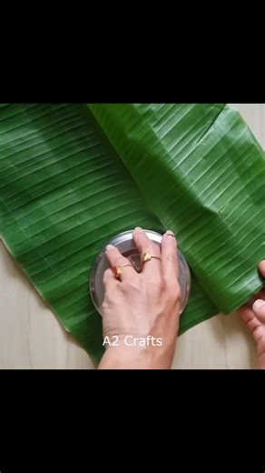 A2 Crafts on Instagram: "Banana Leaf 🍃 Floral touch Toran Making"