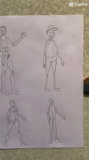 Effect on my traditional draw human_shape sketchbook