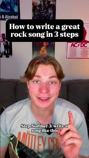 How to write a great rock song in 3 steps #rocknroll #rockband #rocknrollband #rockmusic