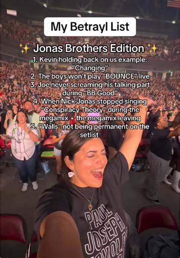 This is my mini list 😂😭🥹 What would you change or add, Jonas Bestie? #jonasbrothers #joejonas #kevinjonas #nickjonas #jobros @Jonas Brothers
