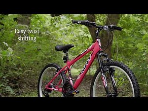 24in Youth Mountain Bike, Red | Huffy