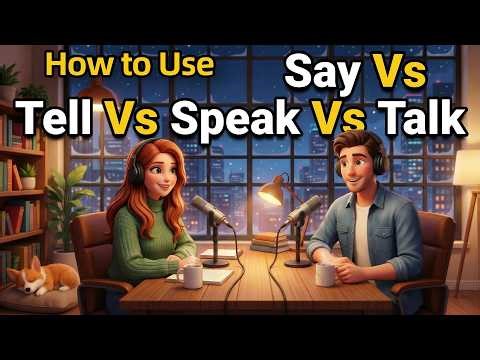 How to Use SAY, TELL, SPEAK & TALK in Everyday English | Daily English Conversations