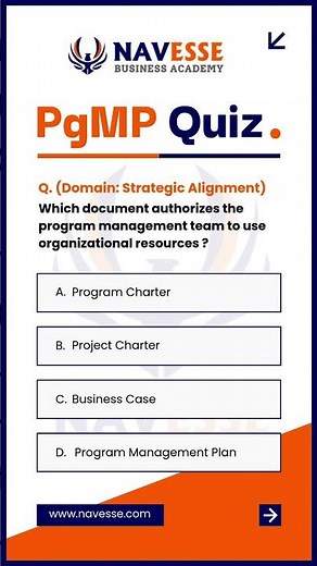 PgMP Exam Prep Q-1 #programmanagement #projectmanagement #youtubeshorts #program