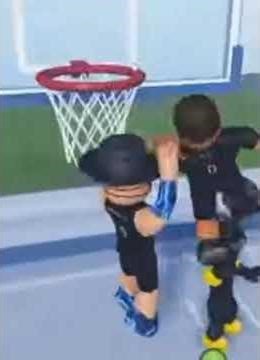 Blocking a level 120 dunk on basketball stars 3